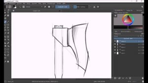 [Digital sketching time lapse] - weapon long axe 2017 with krita, by Rah.Byte