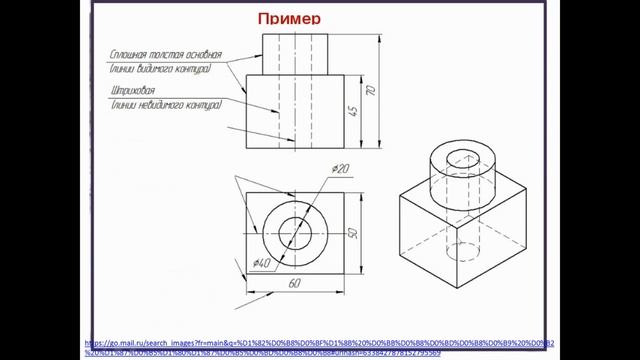 Видеолекция №1 по черчению, 1 часть.