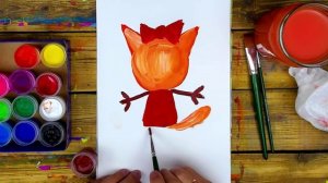 Рисуем Карамельку красками ГУАШЬ.