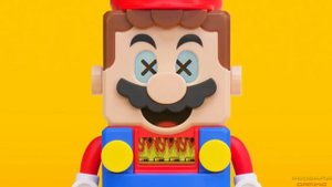 LEGO Super Mario Comparison (Original vs. LEGO)