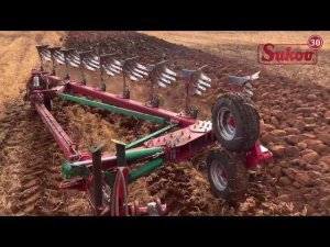 Вспашка в засуху плугом ARCOAGRO 180 On-Land! Трактор VERSATILE BUHLER 2400  "SUKOV"
