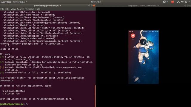 Flutter RaisedButton Simple Example