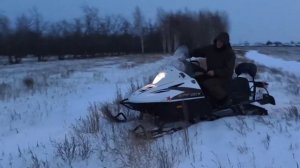Первый выезд на снегоходе (Тайга Варяг 550V)