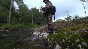 Первый раз ловлю гольца. Спиниг/катушка Daiwa/Блесна. Река Максимовка.