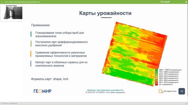 Системы картирования урожайности