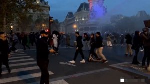 ⚡️ В Париже полиция спецсредствами разгоняет пропалестинскую акцию.