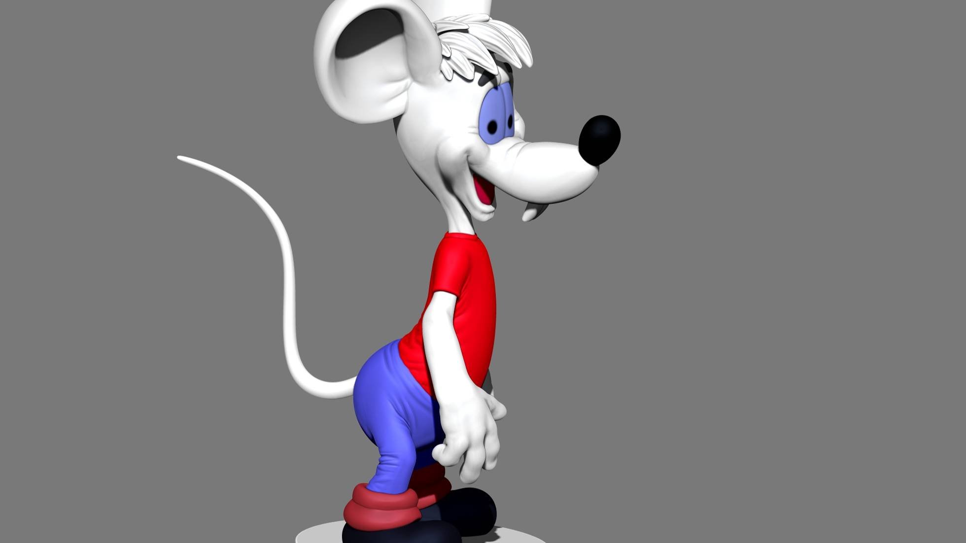 Второй мышонок из Леопольда для 3д печати STL/.Second Mouse From Leopold Two 3dprintable STL
