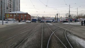 Полет по 1 трамвайному маршруту, Екатеринбург