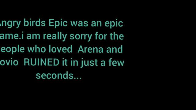Angry birds Epic I just a reminder on how Rovio ruins our game...#bringback2012