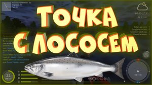 Точка с лососем, река Волхов • Русская рыбалка 4