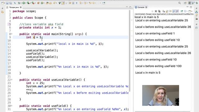 37) The scope of variables | Java with Ali