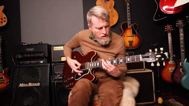 2018 Gibson Hand Selected ES-335 1964 Reissue in Sparkling Burgundy at ThatRhythmMan.com смотреть онлайн