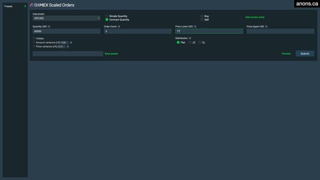Bitmex Scaled Orders Tool