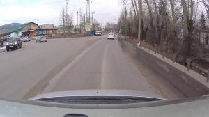 Город Усть-Кут.Езда по городу от Лены до Речников.Октябрь 2015