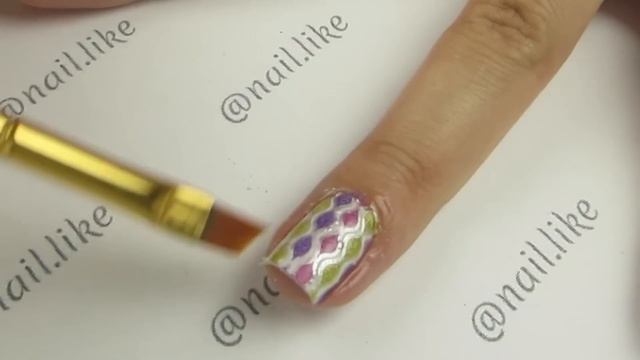 Маникюр со стемпингом Konad Plate 01. manicure with Stamping Konad Plate 01. смотреть онлайн