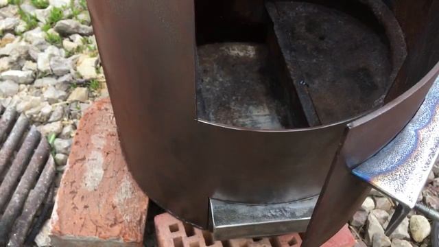 Печь для казана из газового баллона своими руками смотреть онлайн
