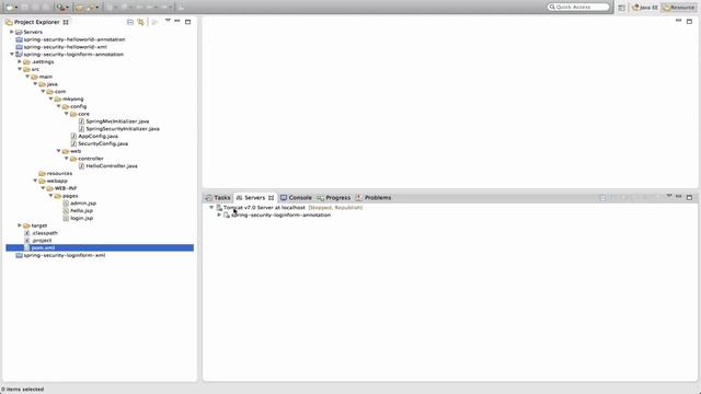Spring Security Custom Login Form Annotation Example смотреть онлайн