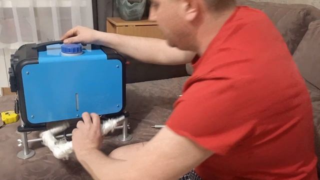 Усовершенствовал свою доработку дизельной печки. Устанавливаем выхлопную систему вверх. смотреть онлайн