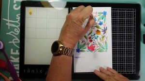 #OldPlusNewAug2022| Stencil and Stamp with The Greetery's Print Shop Garden Goodness