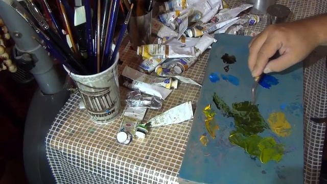 РОМАНТИЧЕСКИЙ ПОРТРЕТ рисуем зелень на каменной стене смотреть онлайн