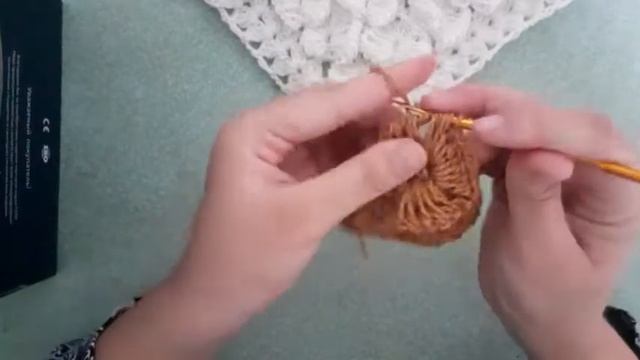 KAPALAK NAQSHLI RO'MOL TO'QISH KRUCHOKDA. ВЯЖЕМ ПЛАТОК КРЮЧКОМ. ??????
