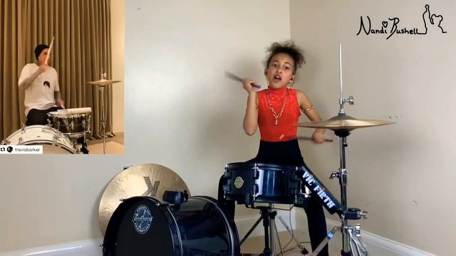 Travis Barker - Nandi Bushell - Drum Battle
