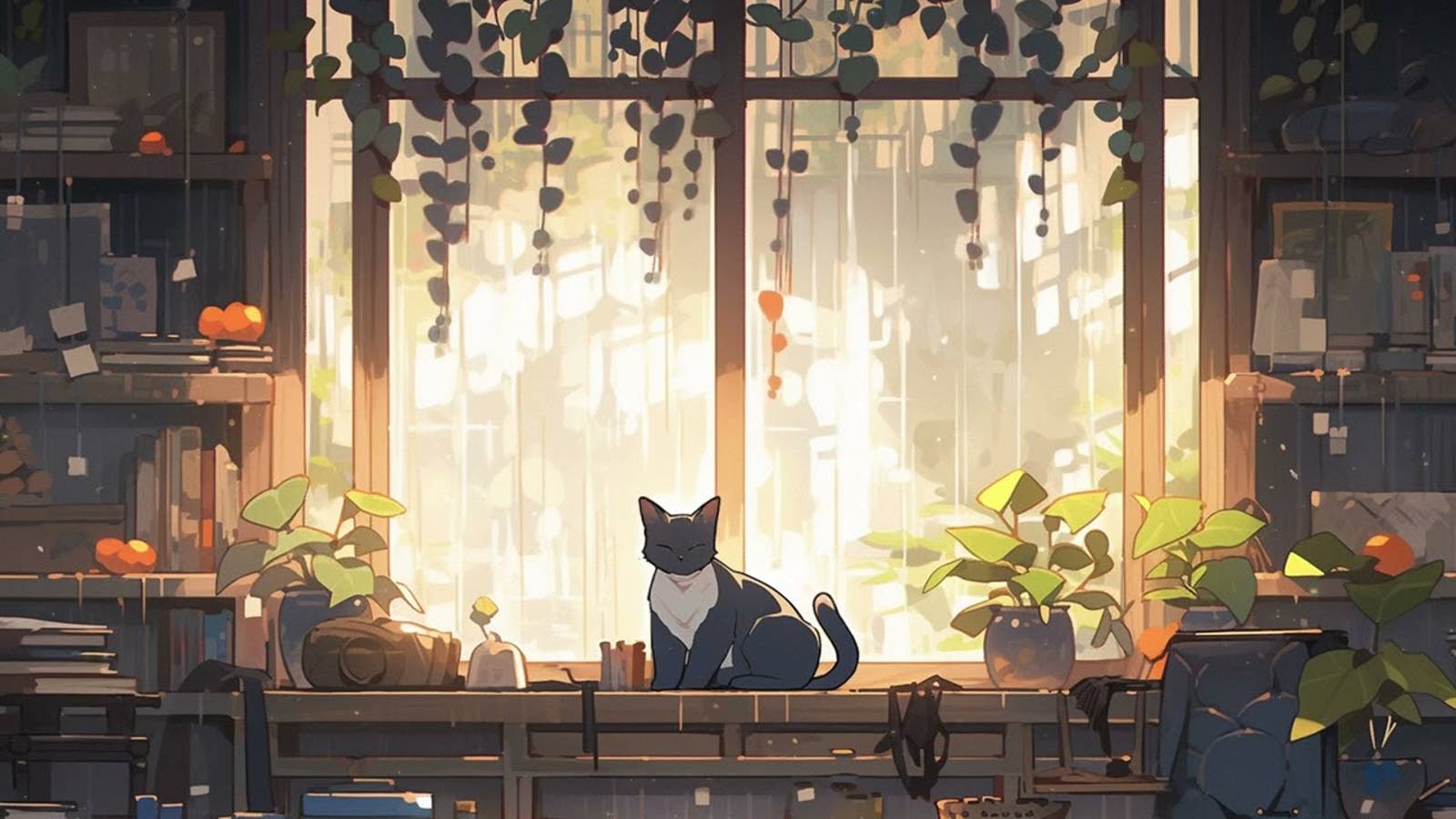 Lofi With My Cat __ Cat & The Morning Room🐱🎶Chill_Sleep_Healing  [ Lofi Mix - Lofi Songs