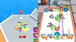 Alphabet Run ABC Letter Go Vs  Alphabet Monster Merge Master ⭐ Merge Battles abcdepqrstuvwxyz