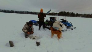 ВЛЕТЕЛИ В ВОДУ НА СНЕГОХОДАХ И НАЧАЛОСЬ. ПРОРЫВАЕМСЯ К ИЗБЕ НА ДВУХ СНЕГОХОДАХ. ПУТЬ К ИЗБЕ.