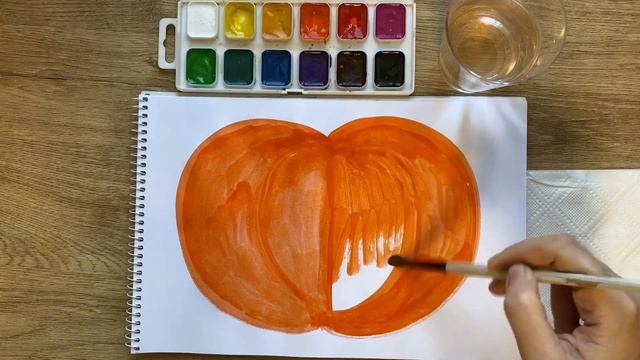 Как нарисовать ТЫКВУ для Хэллоуина ?для детей 3+ смотреть онлайн