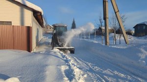 Трактор Русич 504 со снегоуборщиком 2024-02-04