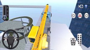 New Volvo Truck Crane Grove Driving in The Ramp - 3D Driving Class 2023 - Best android gameplay