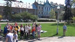 1-го мая 2018 года у памятника П.Цвирке (Вильнюс)