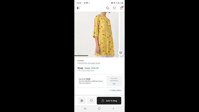 Buy Avaasa and Fusion branded Kurtis for Rs.150-250 only with clear Demo#ajio/Ajio Big Bold Sale смотреть онлайн