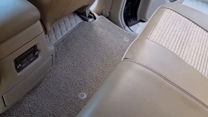 3Д Коврики Lexus LX 470 / Land Cruiser 100 (Люкс) - Песочные с двойной бежевой строчкой