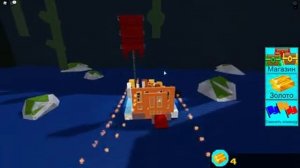 Игра командой Roblox Построй корабль и найди сокровище
