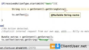 Android Tutorial #11: Implicit intent, extract user data from implicit intent.