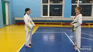 ДЛЯ АТТЕСТАЦИИ НА 8 гып (жёлтый пояс ) "СЕБОН ГЕРУГИ" #taekwondo #subscribe #обучение