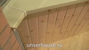 Монтаж деревянной вагонки на балконе.wmv