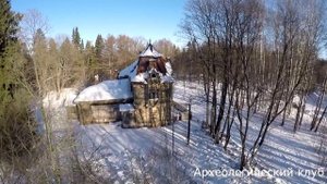 Дача Георга Месмахера, Шуваловский парк, Петербург. Разрушающийся памятник аэросъемка