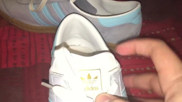 Adidas Hamburg soft leather blue Onix C/W (unboxing/review) смотреть онлайн