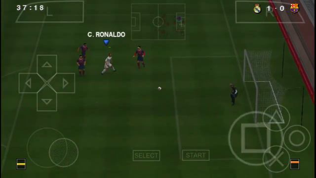 PES 2014 PPSSPP GAMEPLAY REAL MADRID VS BARCELONA