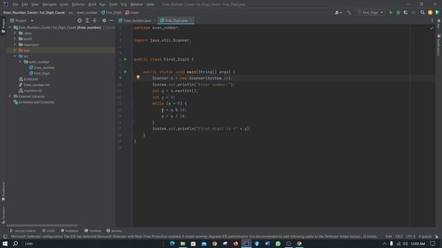 Java Basic Code - How to find First Digit Finding by Java ( Bangle Tutorial )