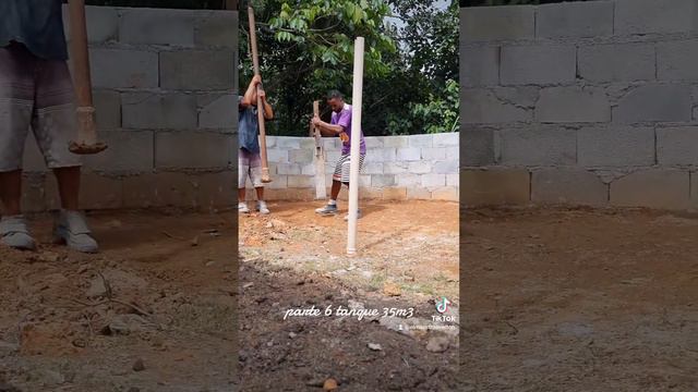 Parte 6 acompanhamento como fazer tanque peixes ou piscina baixo custo benefício 35m³. #tilapia