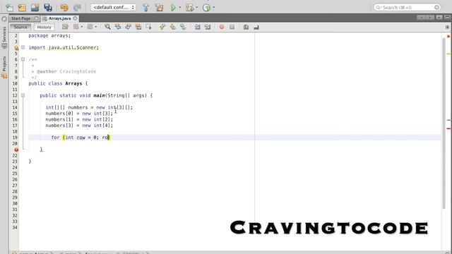 Jagged or Ragged Array | Java Tutorial 13.3 смотреть онлайн