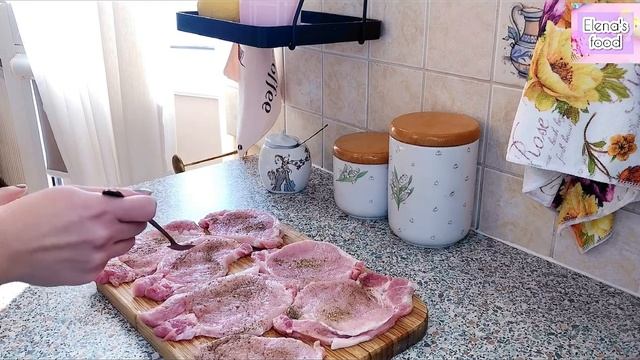ОТБИВНЫЕ из СВИНИНЫ В КЛЯРЕ. #recipe #рецепты #food #cooking #готовимдома #отбивные #свинина #стейк