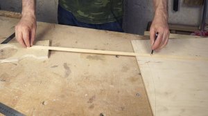 Как быстро сделать простой циркуль для больших радиусов из обрезков.