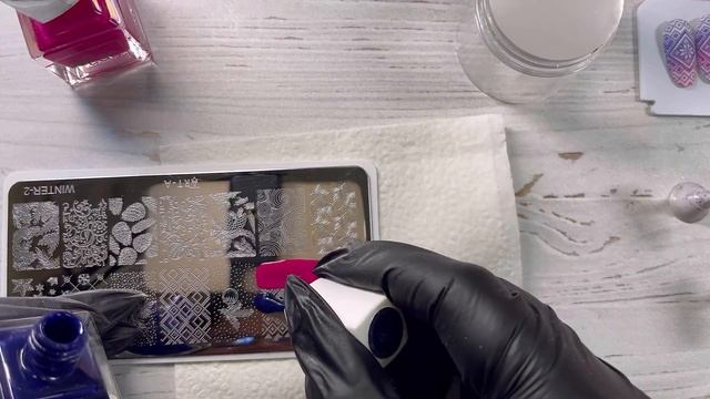 Стемпинг + Горизонтальный тройной градиент | Урок №13 #стемпинг #градиент #маникюр смотреть онлайн