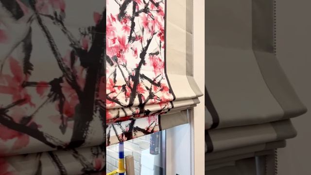 Римская штора в Японском стиле
