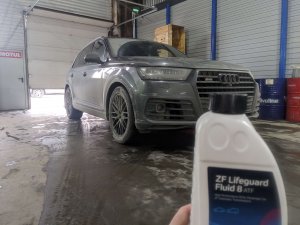 Замена масла в АКПП Audi SQ7 ZF 8hp95a